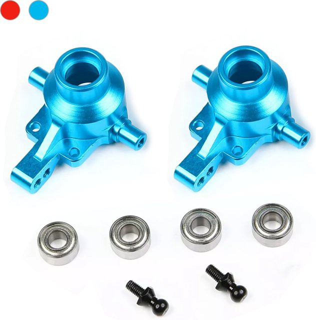 TAMIYA Vorderradnabenträger Metall, 2-teiliges Set, 1/10 TT01 RC Autoteile - Bild 1