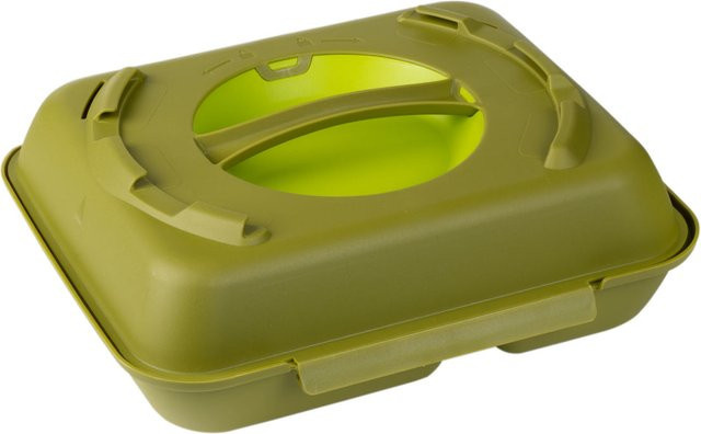 Boxx Cuisine Menübox geteilt, 600ml, hellgrün, B/T/H: 19 x 24 x 9 cm, 20 Stück Packung - Bild 1