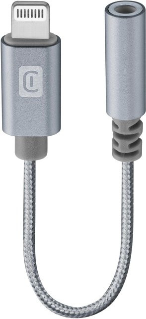 CellularLine Audio Adapter Kabel Lightning auf 3,5mm Klinkenanschluss Weiß - Bild 1