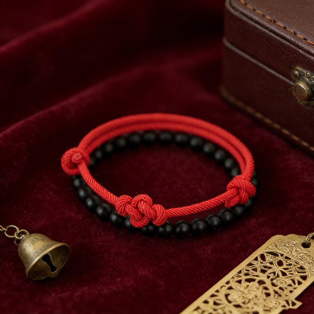 diffone Armband, Rot, Onyx, Unisex - Bild 1