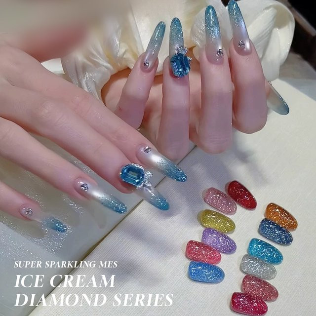 MIANEL Diamant-Gel-Nagellack, 12 ml, schimmernd - Bild 1