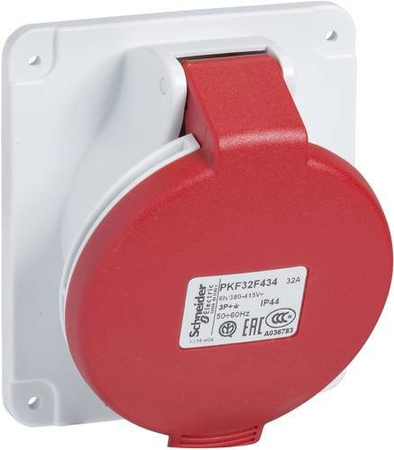 Schneider Electric PKF32F435 CEE Anbaudose 32A 415V Rot - Bild 1
