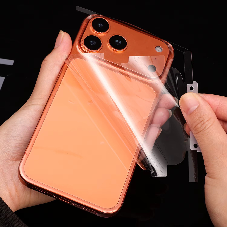 Hydrogel-Schutzfilm für Apple iPhone 17 Pro Max, Air 17 Pro und 17 PM, vollflächiger Schutz für Seitenrahmen und Rückseite in HD-Qualität - Bild 4