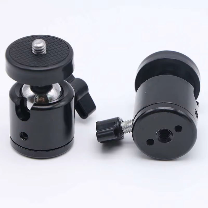 Fomscvka Stativadapter mit 1/4 Zoll Schraubenloch für Kameraköpfe und LED-Lichthalterungen, Schwarz - Bild 3