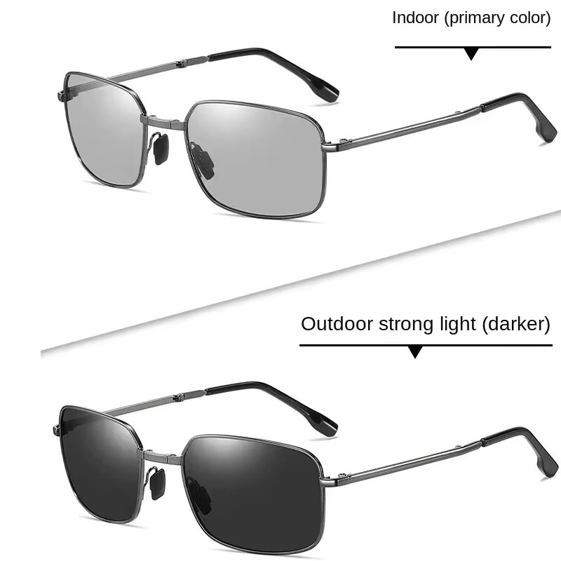 Rexxar Sonnenbrille, Metall, Vollrand, Schwarz, Unisex, polarisiert - Bild 3