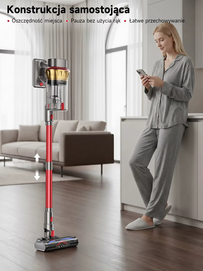 Tdyon Kabelloser 2-in-1 Handstaubsauger in Weiß mit 750W Leistung, 85000Pa Saugkraft und 2,8L Staubbehälter - Bild 7