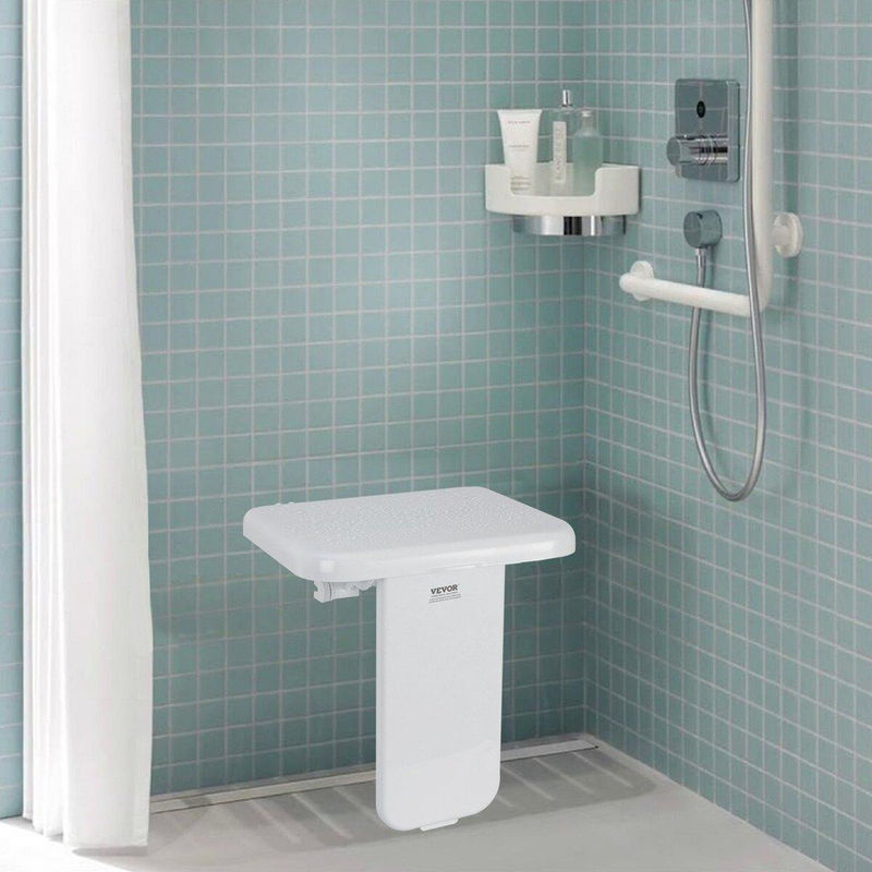 Buying Solutions MB Klappbarer Duschsitz aus ABS Wandmontiert Breite: 40 cm, Tiefe: 42,5 cm - Bild 3