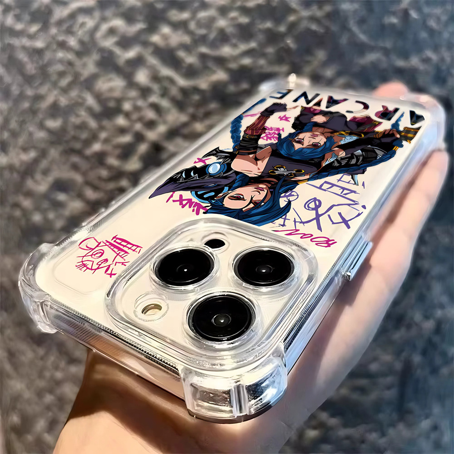 Jinxes V-Vi L-Lol Handyhülle für iPhone 11 bis iPhone 17 Pro Max, sturzsichere transparente Abdeckung - Bild 2