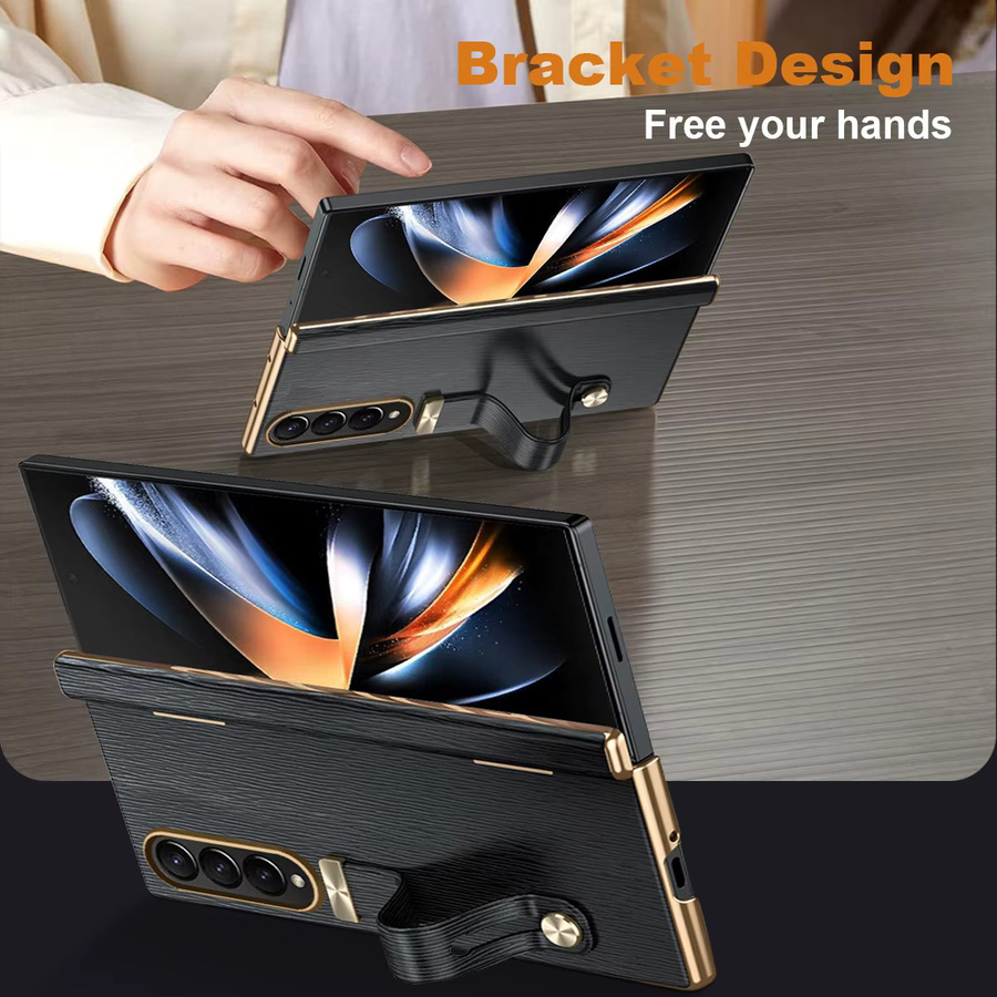 Schutzhülle für Samsung Galaxy Fold8 Ultra, Fold7, Fold6, Fold5, Fold4 und Fold3 mit Scharnierschutz, Schwarz - Bild 2