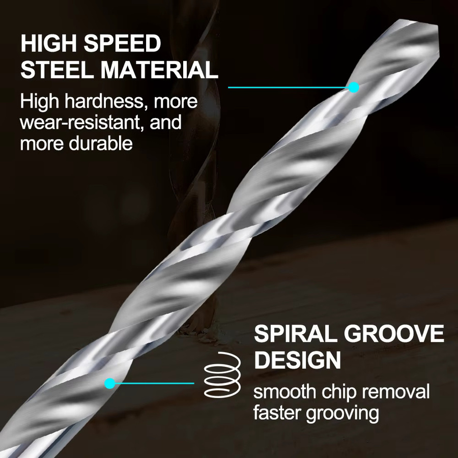 CMCP Mini-HSS-Spiralbohrer-Set in Silber, Durchmesser 0,3 mm bis 1,6 mm für Schmuck, Uhrenreparatur und Modellbau - Bild 2