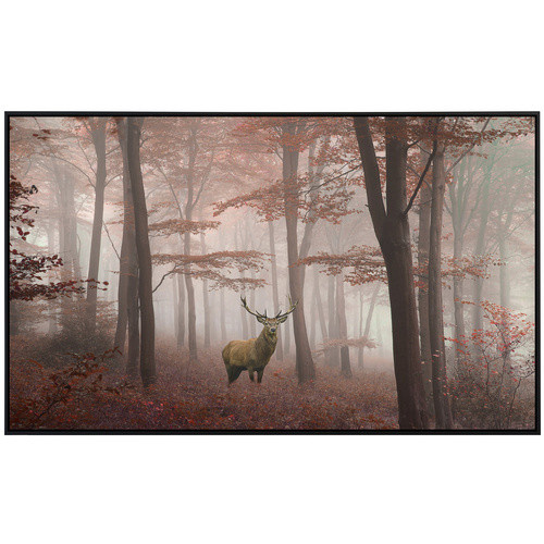 papermoon EcoHeat Infrarotheizung Hirsch in Wald mit Matt-Effekt in Bunt, App-Steuerung und Überhitzungsschutz - Bild 2