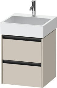 Duravit Waschtischunterschrank Ketho.2 in Tau matt mit 2 Schubladen, wandhängend, B/T: 48,4 x 46 cm - Bild 1