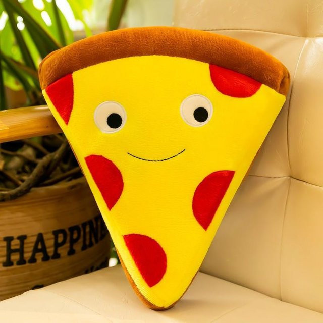 Joyful toys Burger Pommes Pizza Wurfkissen, Plüschtier, 40cm - Bild 1