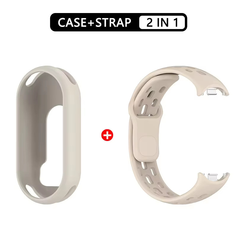 apband Uhrenarmband Silikon, red, Xiaomi Mi Band 10 9 8, Unisex - Bild 2