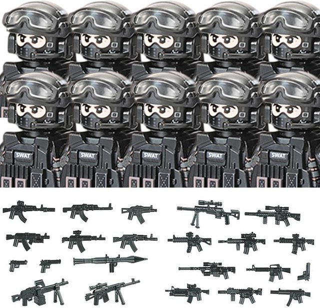 Yiran toy Stadtpolizei China Sturmsoldat SWAT Figuren, Bausteine, ab 14 Jahren - Bild 1