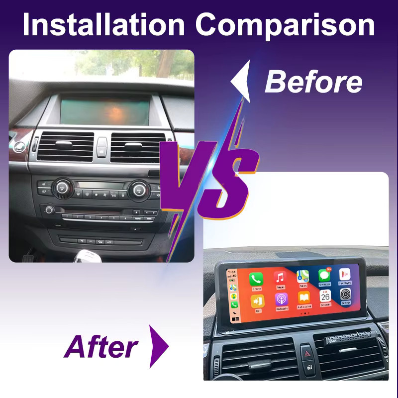 AUTOTOP Wireless Car Multimedia Radio Player mit 10,25 Zoll Linux-Touchscreen für BMW X5 E70 X6 E71 CCC/CIC System 2007-2013 mit Android Auto, Airplay und Autolink in Schwarz - Bild 3