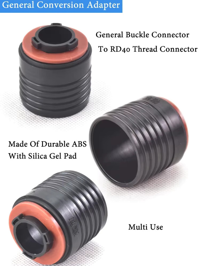 ELESESAFE Universal Atemschlauch Modell Y 40mm in Schwarz für 6200/7502/6800 Gasmasken - Bild 3