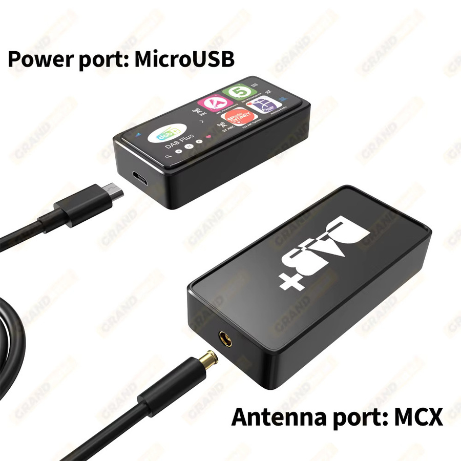 Grandnavi Digitaler DAB+ Signalempfänger mit USB-Schnittstelle für Android Autoradios in Schwarz - Bild 6