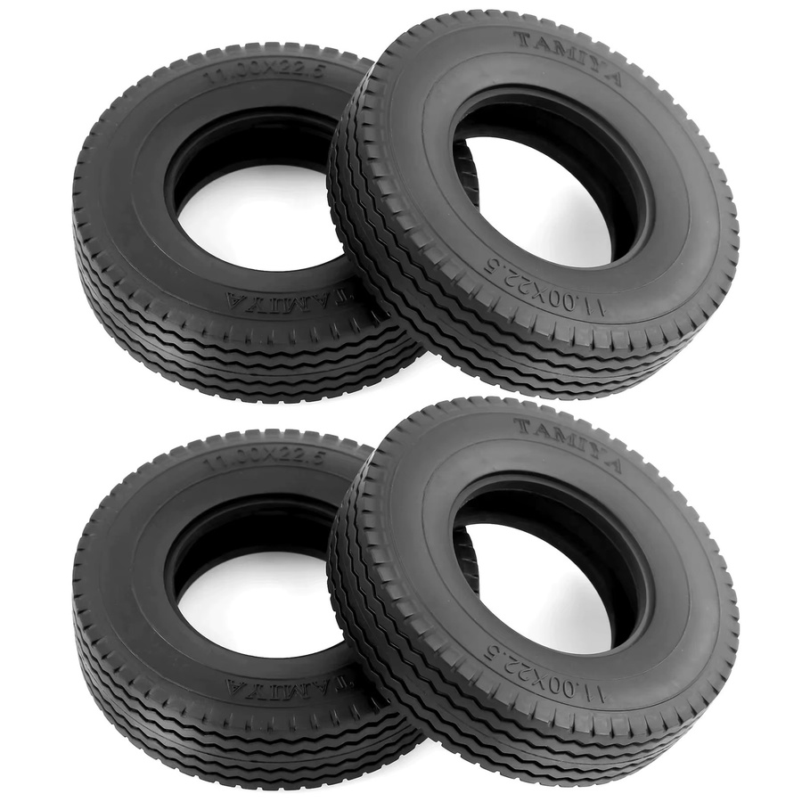 Tamiya LKW-Reifen, Zubehör, Maßstab 1:14, Gummi, Schwarz - Bild 3