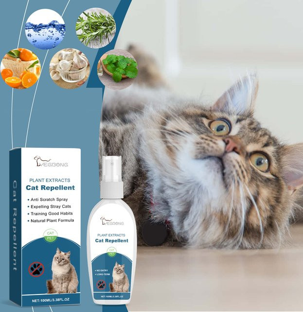 YEGBONG Katze Abschreckung Spray Indoor in Weiß zur Trainingshilfe und zum Schutz von Möbeln, Sofas und Teppichen - Bild 1