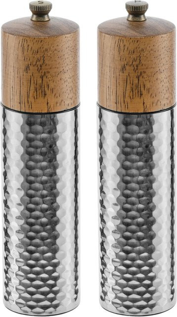 VEGA Salz- und Pfeffermühlen-Set Omea in Silber, Durchmesser: 4,8 cm, Höhe: 19,4 cm - Bild 1