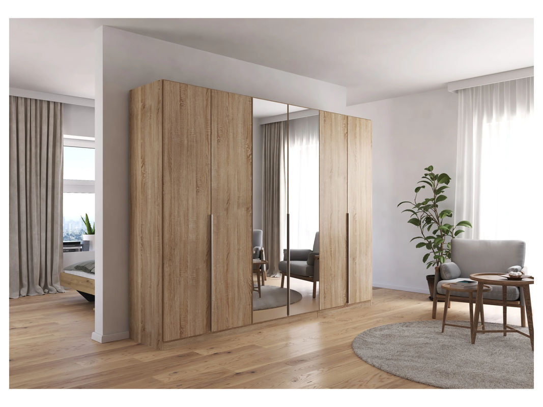 RAUCH Drehtürenschrank Alabama Eiche Sonoma mit Spiegel B: 271 cm, H: 210 cm, T: 54 cm - Bild 2