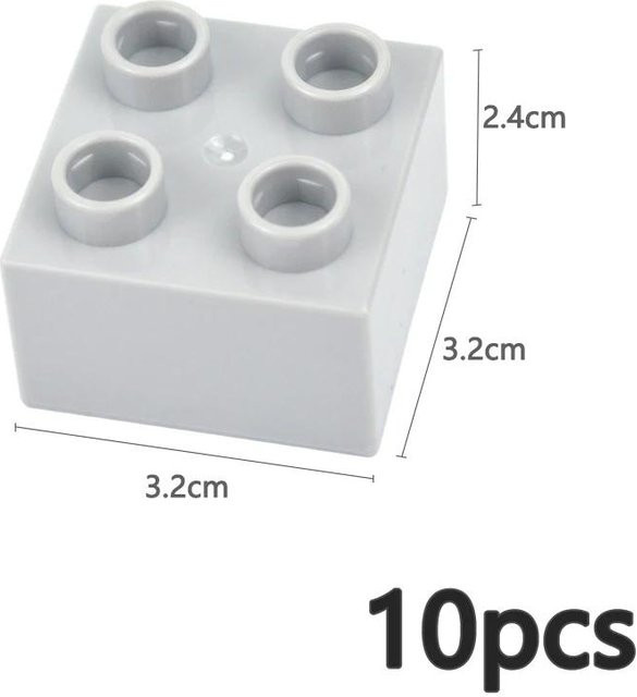 Bunte Bausteine, 10-teiliges Set, ab 3 Jahren - Bild 1
