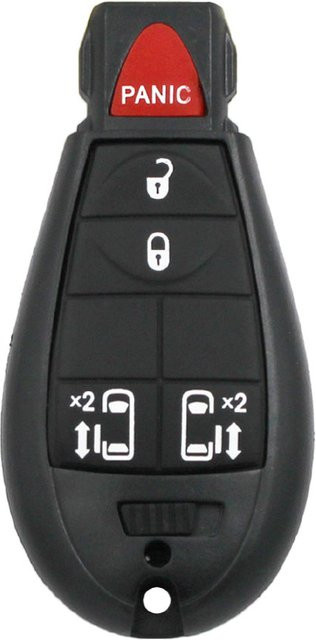 Keyecu Smart Auto Fernbedienung mit 433MHz ID46 PCF7941 Chip für Chrysler Town & Country, Jeep und Dodge Magnum Durango, Schwarz - Bild 1