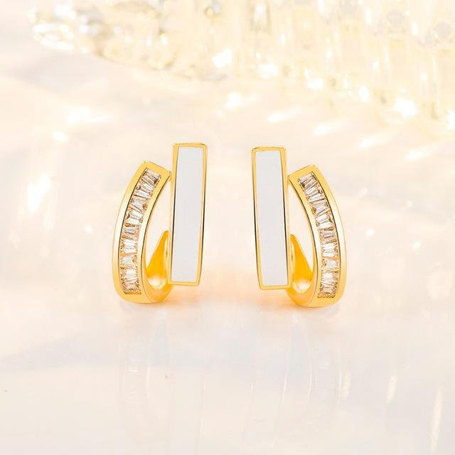 YIRAN Jewelry Ohrring, 14 k vergoldet, Tropfen, Damen - Bild 1