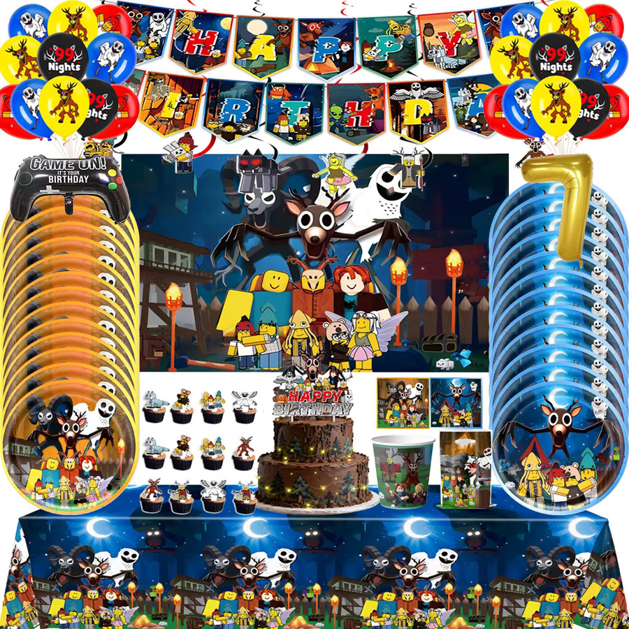 Hasbro 99 Nächte im Wald Party-Dekorationsset, Mehrfarbig - Bild 6
