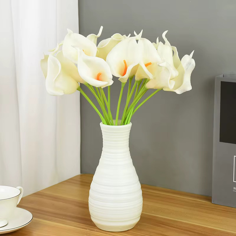 ZQNYCY Real Touch Calla-Lilien-Blumenstrauß aus PU für Hochzeitsdekoration und Tischdekoration - Bild 2