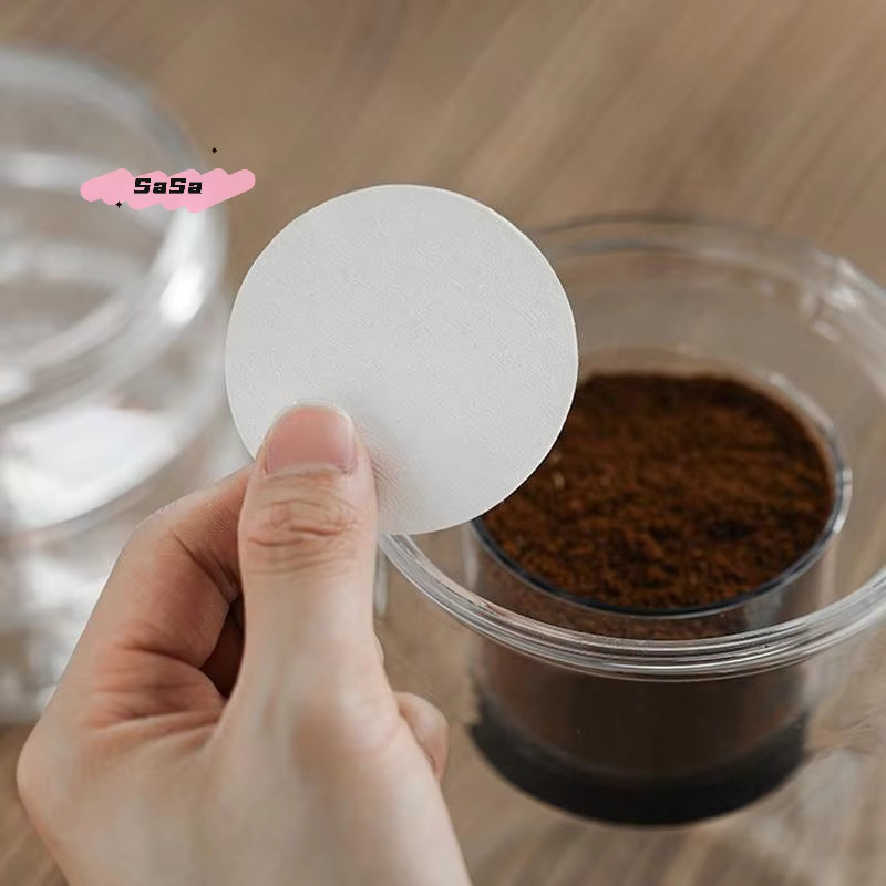 100-teiliges Delonghi Espresso-Papierfilter-Set in Weiß, runde Puck-Bildschirme mit 58 mm Durchmesser, kompatibel mit Breville Siebträgermaschinen zur Kaffeezubereitung - Bild 2