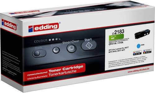 Edding Tonerpatrone kompatibel mit HP 410A CF411A in Cyan - Bild 1