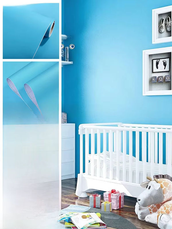 KALYNN Selbstklebende Vinyl Tapete Himmelblau als Kontaktpapier für Schränke und Arbeitsplatten - Bild 7