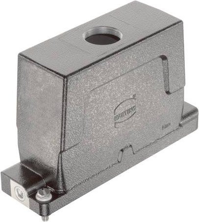 Harting Tüllengehäuse 19400240443 aus Aluminium in Schwarz und Grau - Bild 1