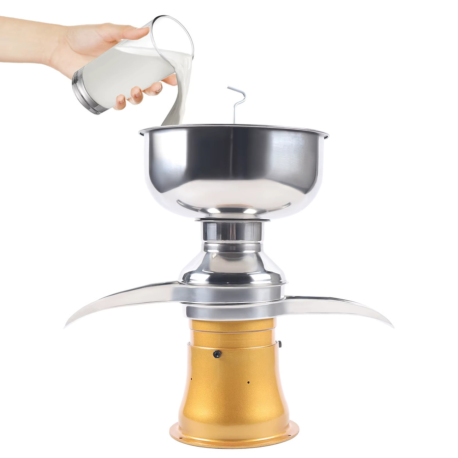 Bymaocar Milch-Sahne-Separator mit 30W DC Kupfermotor, Zentrifugal-Scheibenmaschine aus Edelstahl, 50L/H Kapazität, 5L Tank - Bild 2