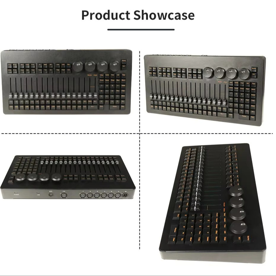 DMX MA Command Fader Wing PC-Konsole zur Beleuchtungssteuerung für DJ, Disco und Konzerte in Schwarz - Bild 5