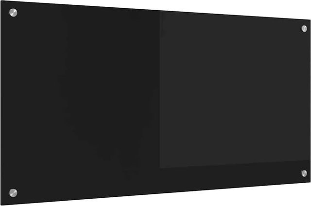 vidaXL Küchenrückwand aus gehärtetem Glas in Schwarz, B/H: 100 x 50 cm - Bild 1