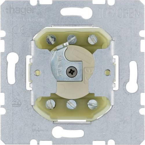 Hager Jalousie-Schlüsseltaster WDE383210 Push Button bündig in Silber - Bild 1