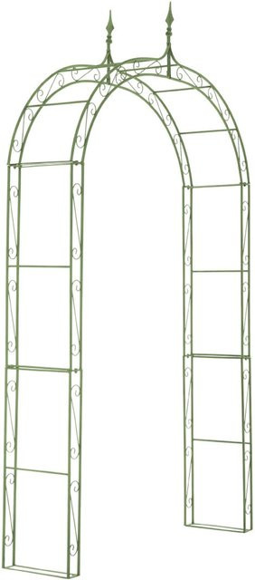 TPFGarden Rosenbogen Lena Klettergerüst aus Metall in Antik-Grün, B/H/T: 264 x 147 x 37 cm - Bild 1
