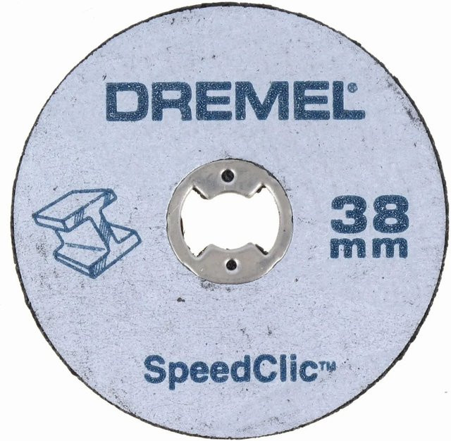 Dremel EZ SpeedClic Metalltrennscheibe, Durchmesser: 38 mm, Farbe: Silber - Bild 1