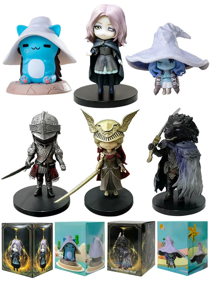 Bandai Elden Ring Q-Version Mini Ranni Katze Melina Figur, 6-teiliges Set - Bild 4