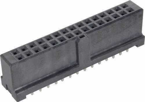 HARTING Federleiste 09195307822 in Schwarz mit 2 Reihen - Bild 1