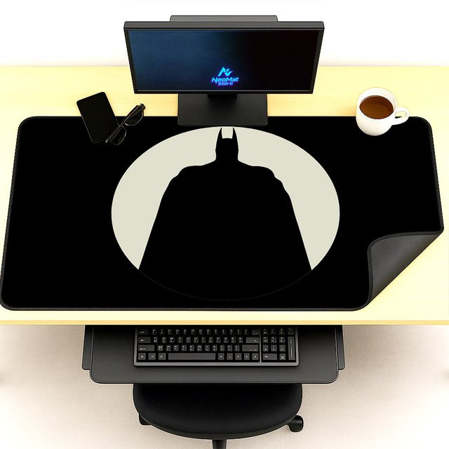 BERTALANFFY Gaming-Mauspad XXL in Schwarz, Schreibtischunterlage für PC und Tastatur, B/T: 140 x 60 cm - Bild 1