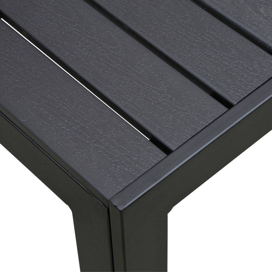 Outsunny Gartentisch aus Aluminium und WPC in Schwarz, modern und UV-beständig, B/T/H: 190 x 84,5 x 72 cm - Bild 4