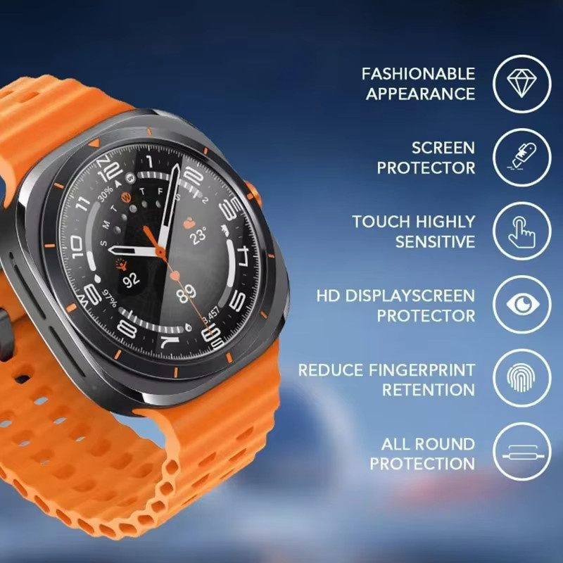 CHIICSMART Schutzglas für Samsung Galaxy Watch Ultra 47 mm, Galaxy Watch 7 40 mm 44 mm - Bild 4