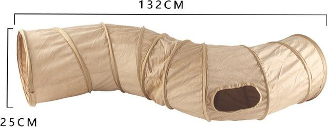 YJSTY Katzentunnel S-Form, Spielzeugtunnel für Indoor-Katze - Bild 1