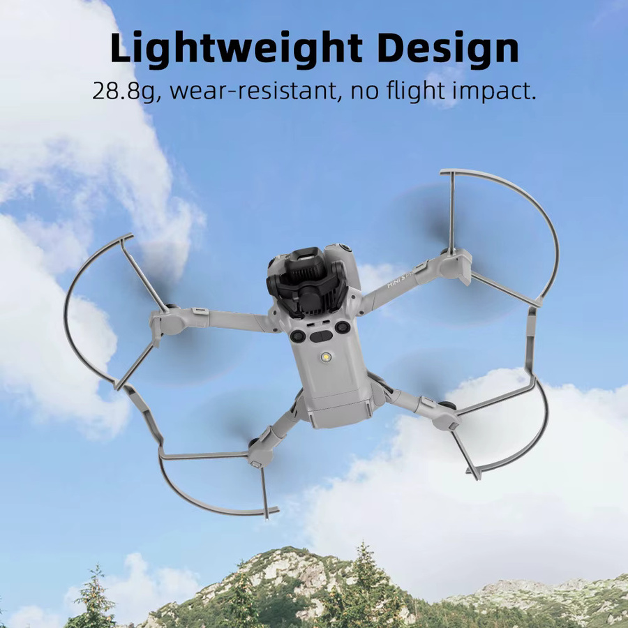 BRDRC Propellerschutz für DJI Mini 5 Pro in Grau, stoßfester und leichtgewichtiger Drohnen-Zubehör - Bild 2
