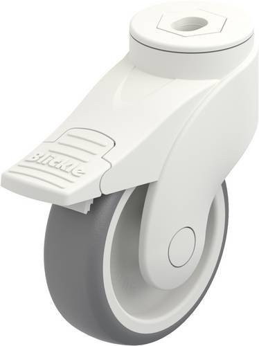 Blickle LWK-TPA 101G-FI Lenkrolle mit Feststeller in Grau und Weiß, Rad-Durchmesser: 100 mm, Tragfähigkeit: 100 kg - Bild 1