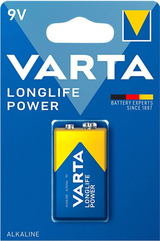 Varta Longlife Power 9V Block-Batterie Alkali-Mangan 580 mAh - Bild 3
